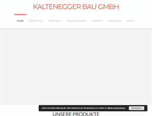 Tablet Screenshot of kaltenegger-bau.at